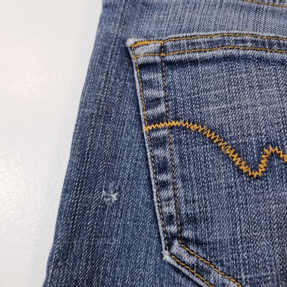 Adriano Goldschmied Jeans Low Rise Bootcut Blue Denim - Picture 5 of 12